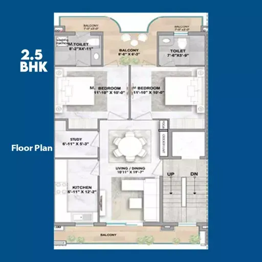Floor Plan of Orchard - Sector 61, Gurgaon | SMARTWORLD