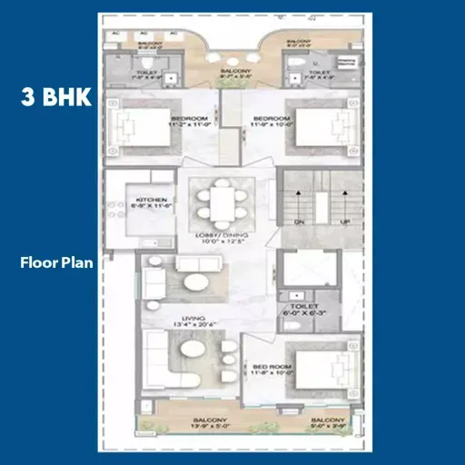 Floor Plan of Orchard - Sector 61, Gurgaon | SMARTWORLD